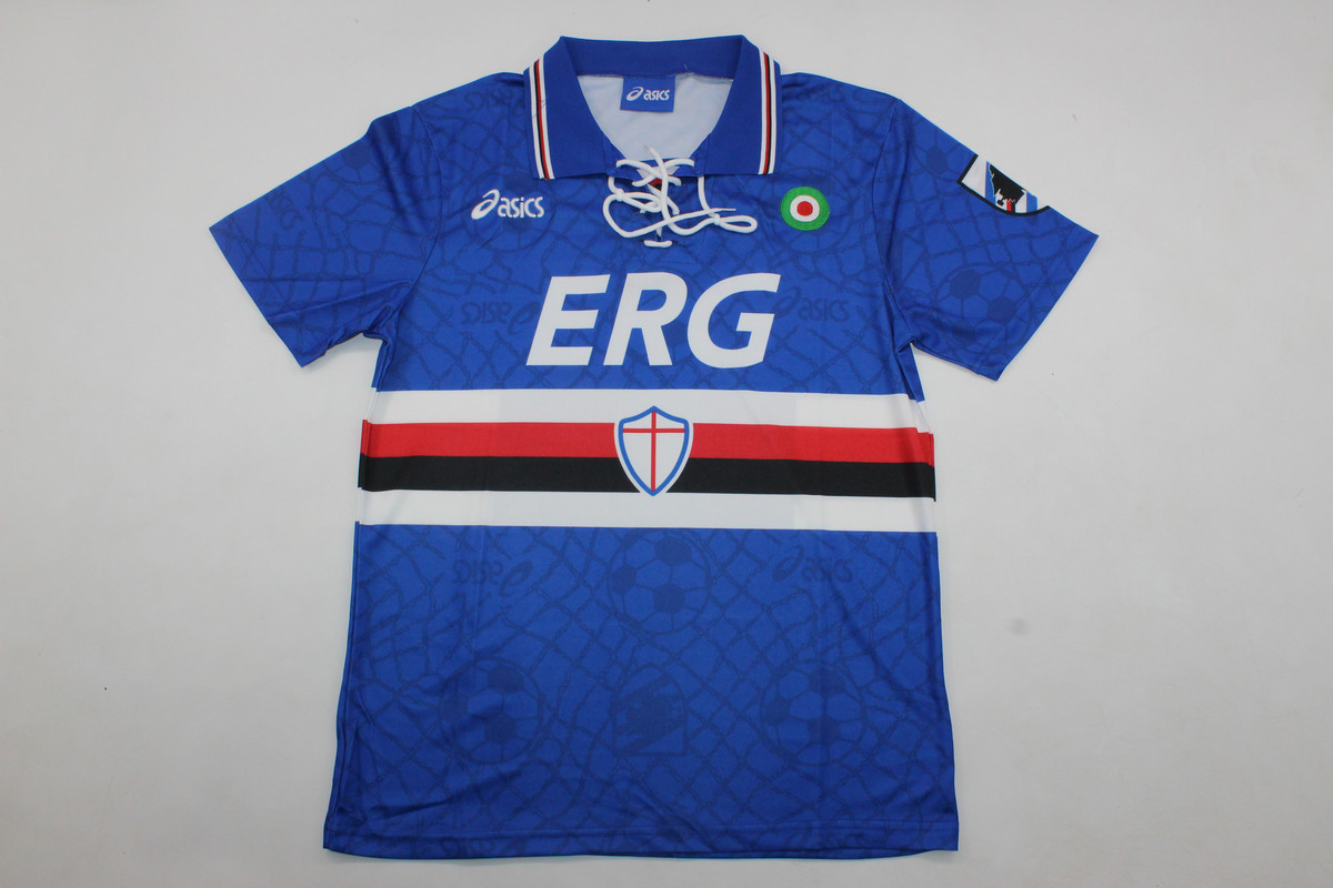 AAA Quality Sampdoria 94/95 Home Soccer Jersey